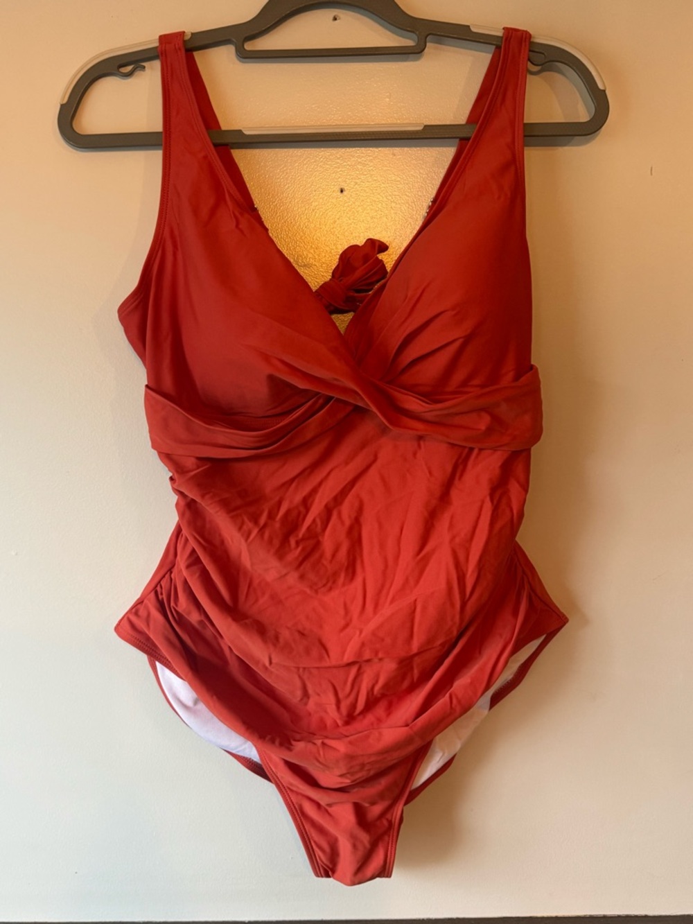 EoMENIE orange One-Piece  Swimsuit NWT XL - Picture 3 of 7